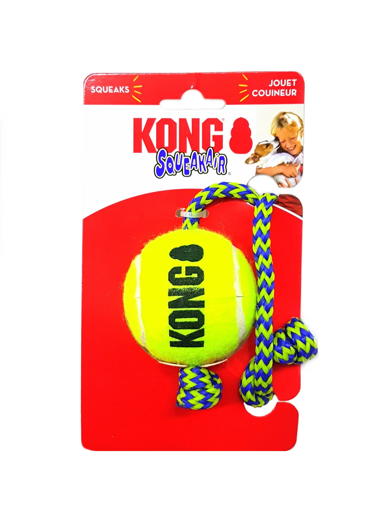 Squeak Air Ball Rope KONG M